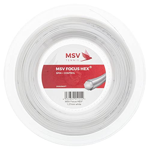 MSV Saitenrolle Focus-HEX, Weiß, 1.27mm, 0355000124400012 von MSV