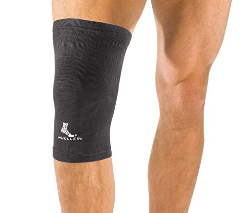MUELLER Bandage Sport Medicine elastische Knie-Activ, Schwarz, L von Mueller