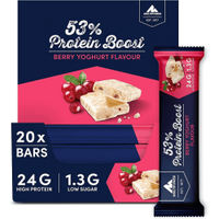 53% Protein Boost Bar - 20x45g - Berry Yoghurt von MULTIPOWER