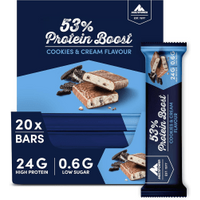 53% Protein Boost Bar - 20x45g - Cookies & Cream von MULTIPOWER
