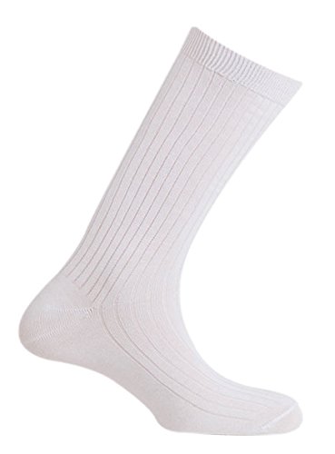 MUND Rippstrick Socke Exekutive, Damen, Damen, Canalé, weiß, M (38-41) von MUND