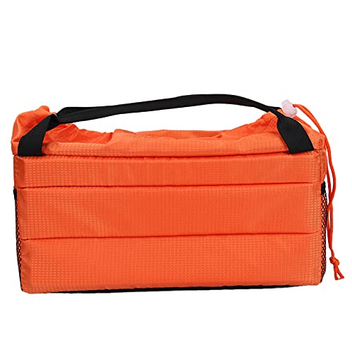 MUNEFE DSLR-Kamera-Einsatztasche, Gepolsterte Kamera-Einsatzschutz-Handtasche, Kamera-Einsatztasche, wasserdichte Hülle Für DSLR-, Blitzlicht(Orange) von MUNEFE