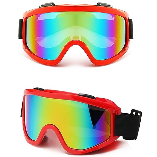 Ski Snowboard Brille,Skibrille Anti Fog UV Schutzbrille Motorradbrillen Outdoor Aktivitäten Skifahren Radfahren Snowboard Wandern Augenschutz,Unisex von MUSELK