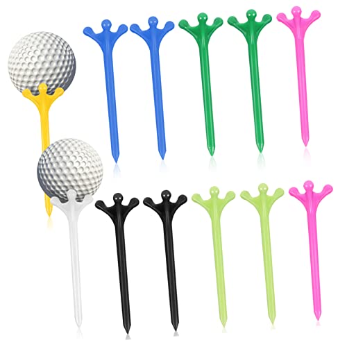 MUSISALY 12 Stück Golfbälle Golfball Racks Kunststoff Golf Tees Golf Trainings Tees Golf Tees Kunststoff Golfplätze Trainingshalter Golfball Übungszubehör Golfball Halterungen von MUSISALY