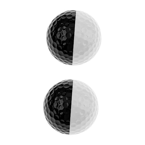 MUSISALY 2 Stück Golf Weiß Ball Übungs Putting Bälle Übungsbälle Zubehör Sportball Training Golfball Putting Spielbälle Übungsball Trainingsball von MUSISALY
