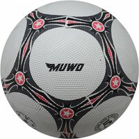 MUWO "Topscorer" Gummi-Fußball weiß rot von MUWO