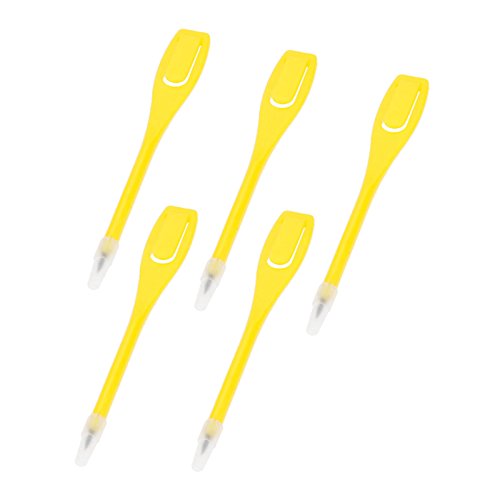 MUXSAM Golf Bleistift Score Card Pens PP Pencil Lead 11.5cm,50Pcs,Gelb. von MUXSAM