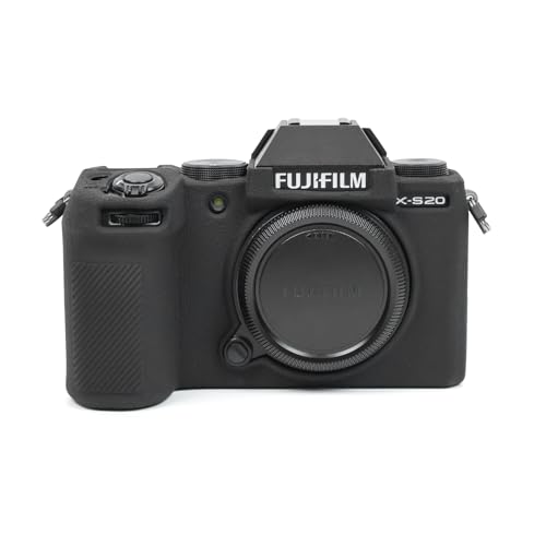 MUZIRI KINOKOO Fuji XS20 Tasche, weiche Silikon-Schutzhülle für Fujifilm Fuji XS20 X-S20 Digitalkamera – Kratzfeste, schlanke Fuji XS20/X-S20 Silikonhülle – Schwarz von MUZIRI KINOKOO