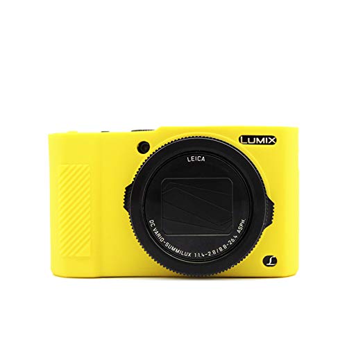 MUZIRI KINOKOO Silikon Case für Panasonic Lumix DMC-LX15/LX10 Schutzhülle Leichte Hülle, gelb, Kosmetikkoffer von MUZIRI KINOKOO