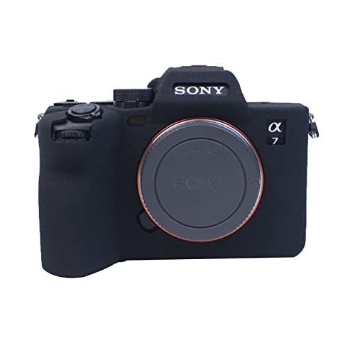 MUZIRI KINOKOO Silikonhülle für Sony A7M4 / Alpha 7 IV Kamera Schutzhülle Silikon Schwarz von MUZIRI KINOKOO