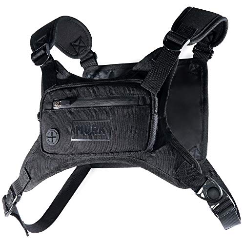 MVRK Wasserabweisende Brusttasche – Minimalistischer Laufrucksack für Workouts, Lauftelefonhalter mit extra Stauraum, leichte Laufweste, Einheitsgröße, Conditioning Chest Pack von MVRK