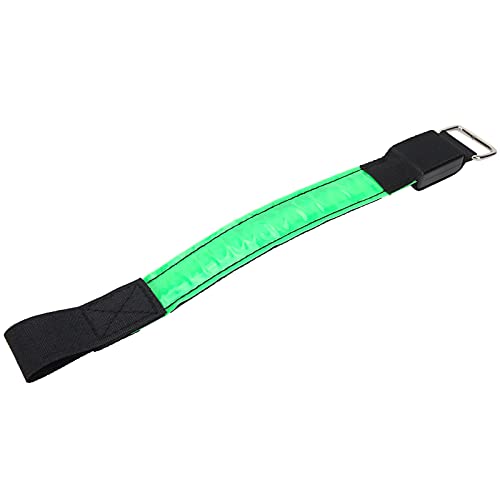 MXGZ Beleuchtete Armbänder, modische LED-Slap-Armbänder, beleuchtete Armbänder, einfach zu bedienen, mit Klettverschluss zum Radfahren, Laufen, Laufen bei Nacht im Freien(Grün) von MXGZ