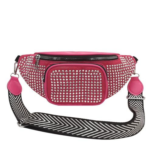 Bauchtasche Einfache Damen-Hüfttasche, 13 x 29 x 6 cm (Farbe : Red, Size : 13x29x6cm) von MXMZSRTH