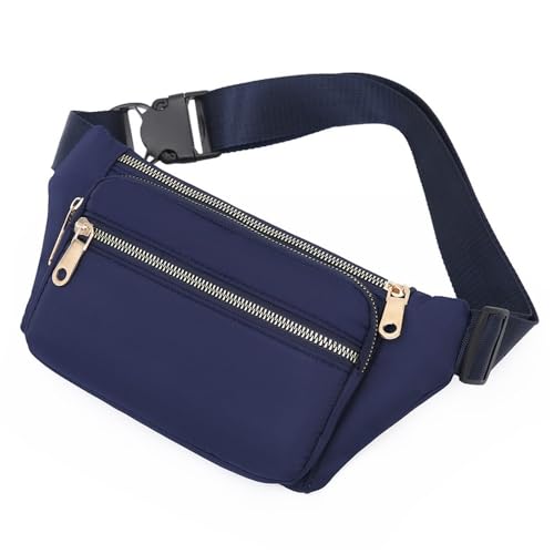 Bauchtasche Lässige Damen-Hüfttasche, Outdoor-Laufsport-Hüfttasche (Farbe : Blau, Size : 22x5x14cm) von MXMZSRTH