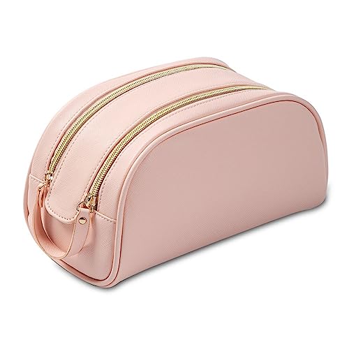 Damen-Make-up-Tasche Handheld-Kosmetik-Organizer-Tasche, einfache Reise-Kosmetiktasche for Damen (Farbe : Pink, Size : 24.5x12x12.5cm) von MXMZSRTH