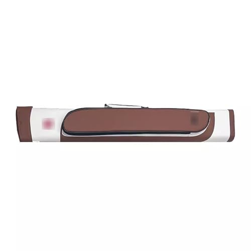 MXMZSRTH Billardqueue-Koffer Billard-Queue-Tasche, Queue-Eimer mit sechs Löchern, Billard-Queue-Eimer, Queue-Eimer mit neun Bällen(Light Coffee) von MXMZSRTH