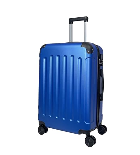 MY TRAVEL BAG Hartschalen-Koffer Reisekoffer ABS Koffer Trolley (Handgepäck-Mittel-Groß-Set) 4 Doppel-Rollen (Hellblau, Großer Koffer (75cm)) von MY TRAVEL BAG