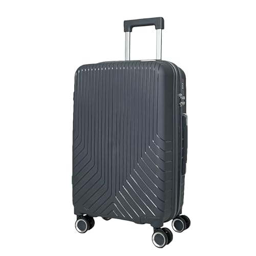 MY TRAVEL BAG Hartschalen-Koffer Trolley Reisekoffer(M/L/XL/XXL oder Set) 4 Doppel-Rollen (L (62cm), Anthrazit) von MY TRAVEL BAG