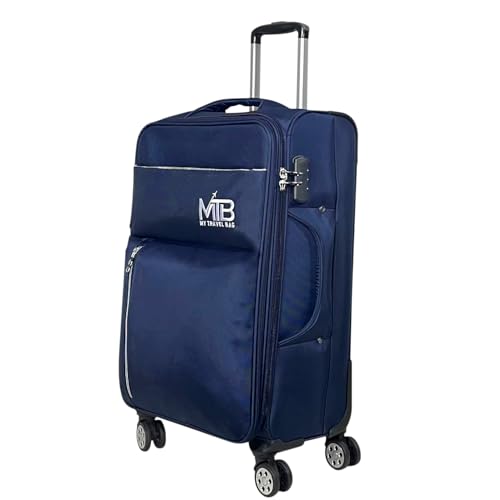MY TRAVEL BAG Stoffkoffer Reisekoffer Trolley Tasche (M/L/XL/XXL oder 4er Set (Blau, XL (80cm)) von MY TRAVEL BAG