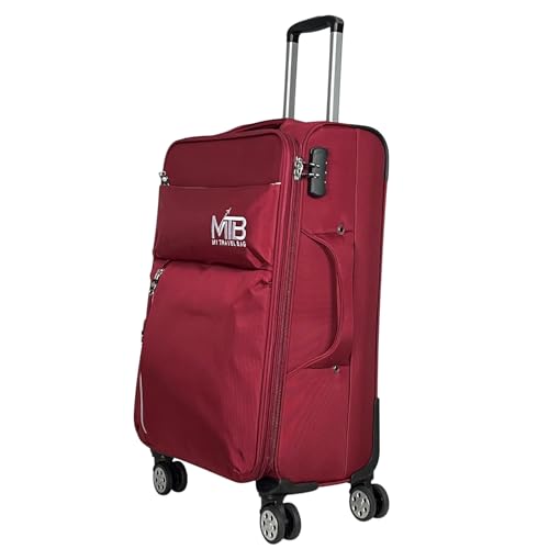 MY TRAVEL BAG Stoffkoffer Reisekoffer Trolley Tasche (M/L/XL/XXL oder 4er Set (Rot, M (Handgepäck)) von MY TRAVEL BAG