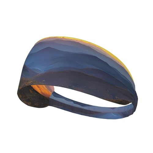 Blue Ridge Unisex elastisches Haarband für Outdoor-Sport, Yoga, Laufen, Fitness von MYGANN
