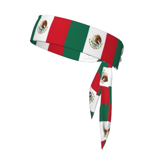 Flag Of Mexico Unisex Sport Strap Reversible Bandana Schal für Yoga Fitness Jogging von MYGANN