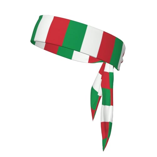 Italien-Flagge, Unisex, Sportband, wendbar, Bandana, Schal, für Yoga, Fitness, Joggen von MYGANN