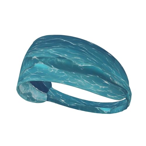 The Deep Blue Sea Unisex-elastisches Haarband für Outdoor-Sport, Yoga, Laufen, Fitness von MYGANN