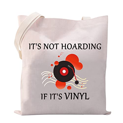 MYSOMY Vinyl-Schallplatten-Tragetasche, It's not Hoarding if It's Vinyl-Geschenke für Vinyl-Schallplattenliebhaber, Vinyl-Sammler, Geschenke für Vinyl-Liebhaber, Not Hoarding If It's Vinyl Tb von MYSOMY