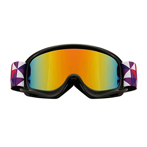Snowboardbrille Kinder Winter Antibeschlag Ski Brillen Jungen & Mädchen Outdoor Windproof Ski -Black Red von MYSdd