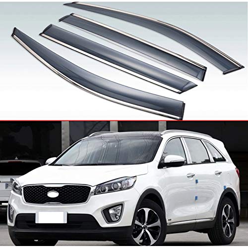 MYlnb Für Kia Sorento 2015 2016 2017 2018, Kunststoff Außenvisier Lüftungsblenden Fenster Sonne Regenschutz Deflektor von MYlnb