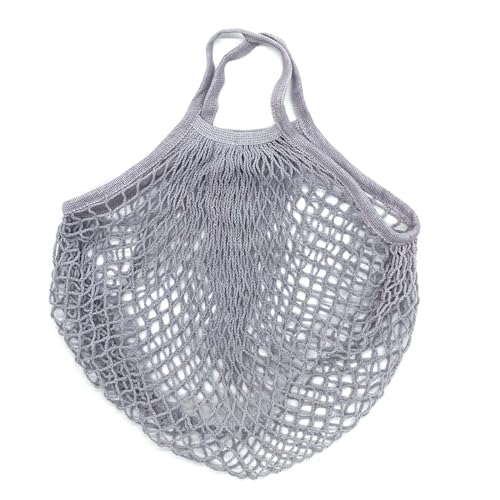 Tragbare Baumwoll-Netztasche Wiederverwendbare Mesh-Aufbewahrungstaschen, tragbare Baumwoll-Mesh-Einkaufstüten for die Aufbewahrung von Obst und Gemüse, Einkaufstasche, Einkaufstasche Netztasche ( Col von MZPOZB