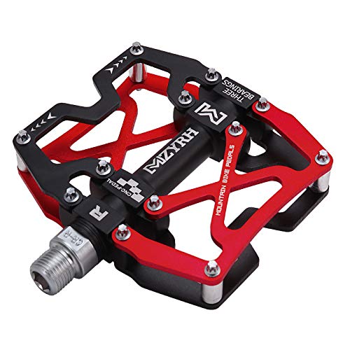 MZYRH Mountain Bike Pedals, Ultra Strong Colorful CNC Machined 9/16" Cycling Sealed 3 Bearing Pedals von MZYRH