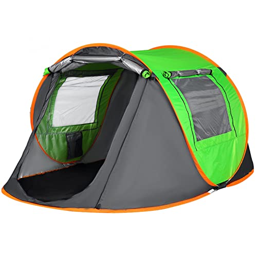 Reisezelt Pop-up-Zelt für den Außenbereich, regenfest, für Familien, Ultraleicht, tragbar, feuchtigkeitsbeständig, Campingzelt (grün 5 8) von MaGiLL