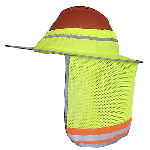 Breiter Sonnenschutz, Nackenschutz für harte Hüte, Sicherheitshelme, Sichtbarkeit, reflektierendes Netz-Nackenschutz, UV-Schutz von Mabta