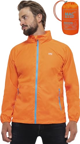 Mac in a Sac Herren Origin II - Waterproof Packable Jacket Regenjacke, Neon Orange, XL von Mac in a Sac