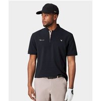 Macade Golf Heath Black Bomber Shirt Halbarm Polo schwarz von Macade Golf