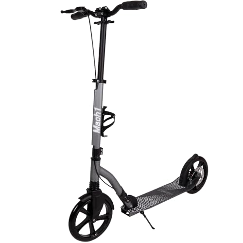 Mach1 Kick Scooter ALU City Roller Tretroller Große XXL Wheel von 145 bis 250mm Rollen/Reifen Erwachsene und Kinderroller klappbar Kickscooter von Mach1