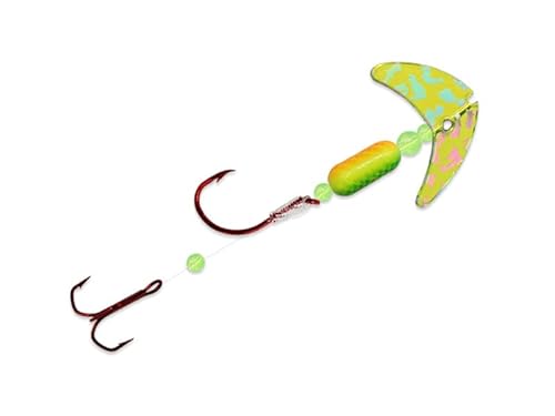 Mack's Lure 17674 Smile Blade – Shrimp Rig Chartreuse Mirror Silver Tiger von Mack's Lure