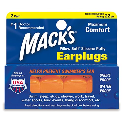 Mack 's kissenweiche Ohrstöpsel (2 Paar) – Orange von Mack's