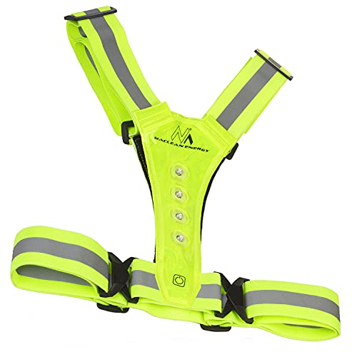 Maclean MCE425 Reflektorweste mit LED Beleuchtung 360° Warnweste mit Reflektorstreifen 2X 4 LED - auf Vorderseite und Rückseite Sicherheitsweste zum Laufen Radfahren IPX2 Maclean MCE425 Reflektorweste mit LED Beleuchtung 360° Warnweste mit Reflektorstreifen 2X 4 LED - auf Vorderseite und Rückseite Sicherheitsweste zum Laufen Radfahren IPX2 von Maclean