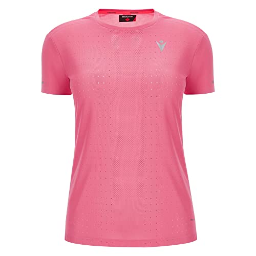 Macron Damen Run Prime Scd Carmen T-Shirt Print Aurora Pink Ss Wmn, Rosa, L von Macron