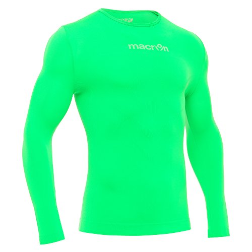 Macron Herren Kompressionsshirt mit Langen Ärmeln T-Shirt, Grün, XL von Macron