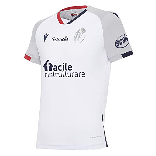 Macron Kind 0-24 Monate Bfc M20 Maglia Gara Mm Jr Away Trikot Bologna FC 2020/21, weiß, JM von Macron