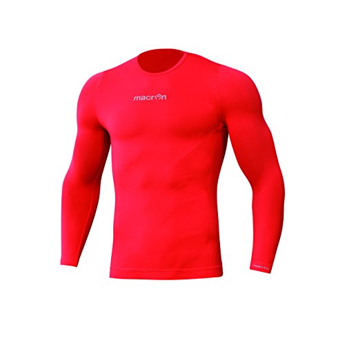 Macron Kompressionsshirt mit Langen Ärmeln Shirt, rot, M von Macron