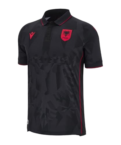 Macron Replicas - Trikots - Nationalteams Albanien Trikot 3rd EM 2024 Kids schwarzrot JL (152) von Macron