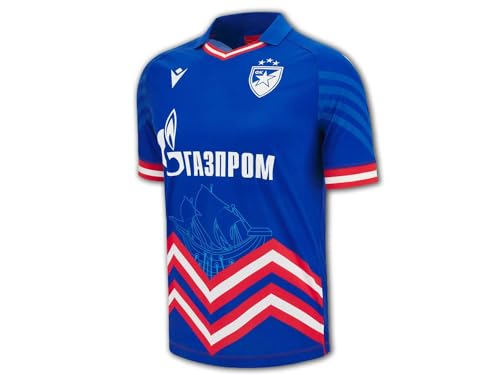 Macron Roter Stern Belgrad Auswärtstrikot 23 24 blau RSB Away Jersey Fan Shirt, Größe:XXL von Macron