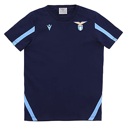 Macron Unisex Kinder Merchandising ufficiale SS Lazio 2021/22 Polycotton-Trikot, blau, JXXS von Macron