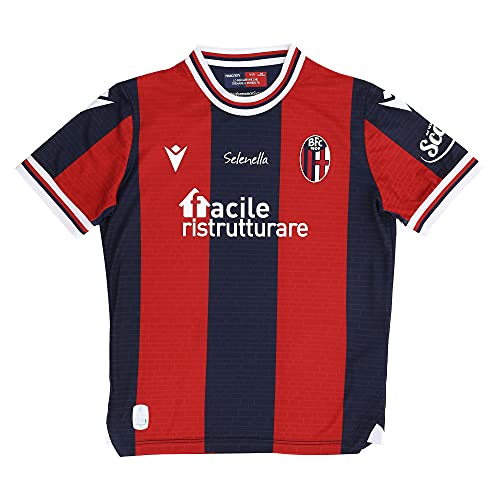 Macron Unisex Kinder Merchandising ufficiale Trikot Bologna FC 2021/22, rot, JXL von Macron