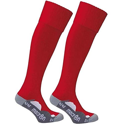 Macron Unisex Rayon Socks, Rouge/gris, L von Macron